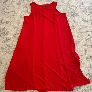 Susan Graver Sleeveless Red Maxi Dress